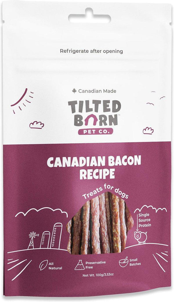 Tilted Barn Pet Co. Friandises pour chiens au bacon canadien