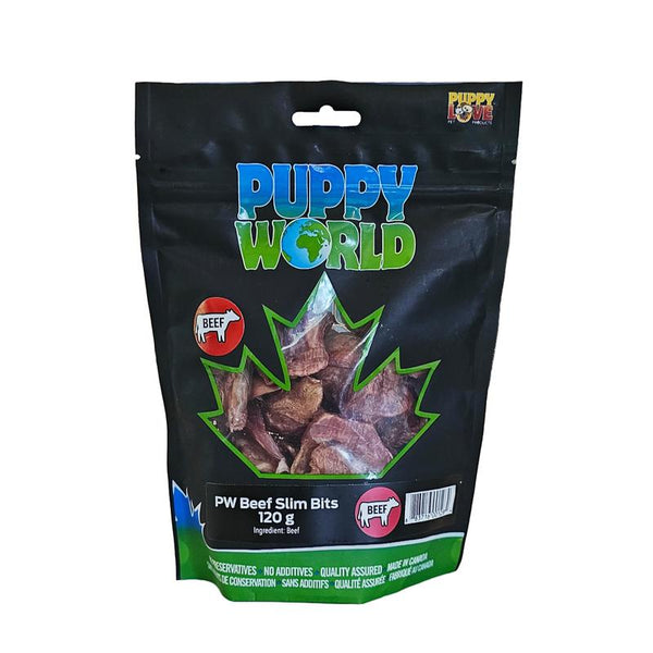 Puppy Love Puppy World Beef Slim Bits Dog Treats