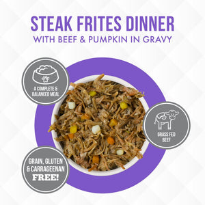 TRULUXE Steak Frites Dinner with Beef & Pumpkin in Gravy Wet Cat Food Can