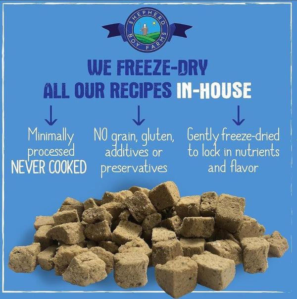 Shepherd Boy Farms Alligator Freeze-Dried Dog Food