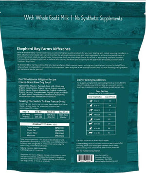 Shepherd Boy Farms Alligator Freeze-Dried Dog Food