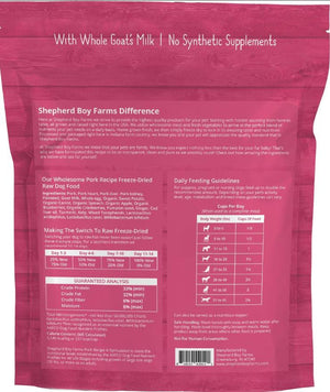 Shepherd Boy Farms Pork Freeze-Dried Dog Food