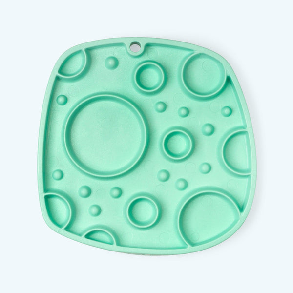 West Paw Seaflex Feast Mat Bubbles Dog Slow Feeder, Mint