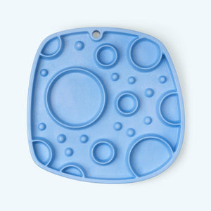 West Paw Seaflex Feast Mat Bubbles Dog Slow Feeder, Periwinkle