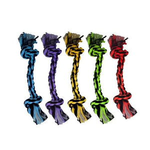 Multipet Nuts for Knots 2-Knot Rope Dog Toy, Assorted Colors
