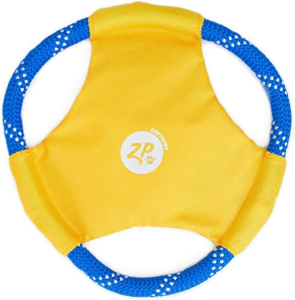 ZippyPaws Rope Gliderz Dog Toy, Yellow