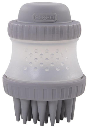 Dexas Brosse lavante pour chiens ScrubBuster, gris clair