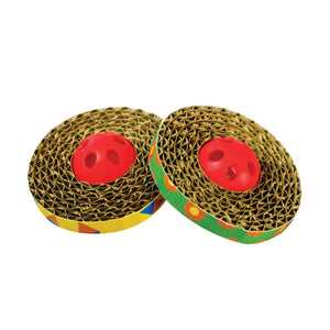 Petstages Jouet pour chat Spin & Scratch, Couleur variable