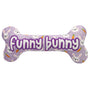 Huxley & Kent Power Plush Funny Bunny Bone Dog Toy