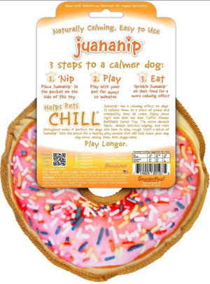 Doggijuana Tuffer Chewer Donut Refillable Juananip Dog Toy