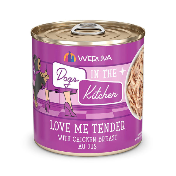Dogs in the Kitchen Love Me Tender with Chicken Breast Au Jus Wet Dog Food Can