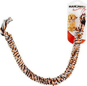 Mammoth SnakeBiter Snake Rope Dog Toy, Color Varies