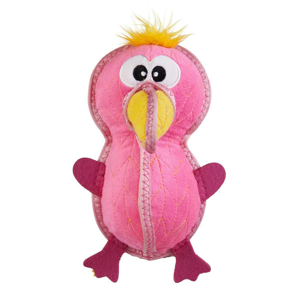 Outward Hound Xtreme Seamz Flamingo Dog Toy, Pink