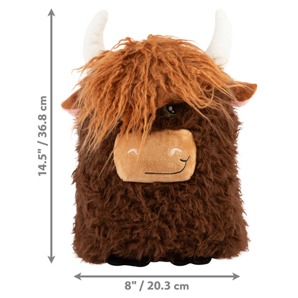 KONG Comfort Jumbo Highland Cow Dog Toy, Assorted