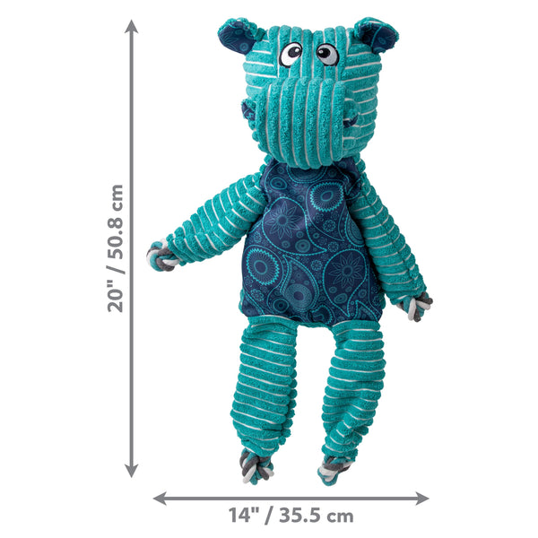 KONG Floppy Knots Jumbo Hippo Dog Toy