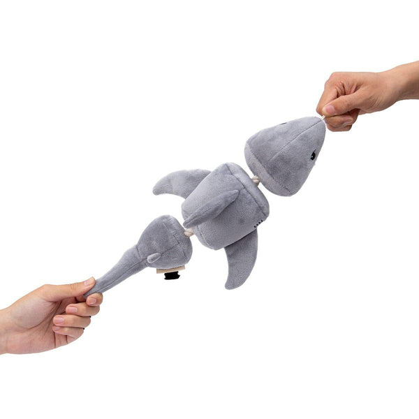 Tall Tails Jointed Shake Play Shark Plush Dog Toy