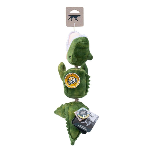Tall Tails Jointed Shake Play Gator Plush Dog Toy