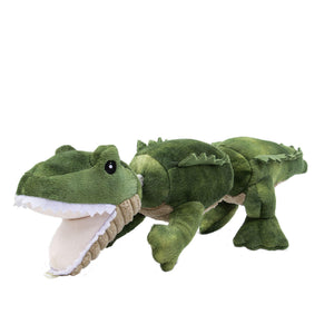 Tall Tails Jointed Shake Play Gator Plush Dog Toy