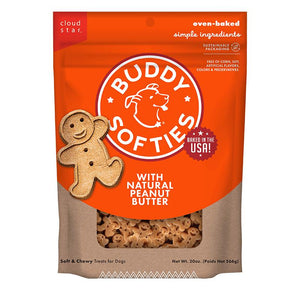 Buddy Biscuits Friandises douces et moelleuses saveur beurre de cacahuète pour chiens