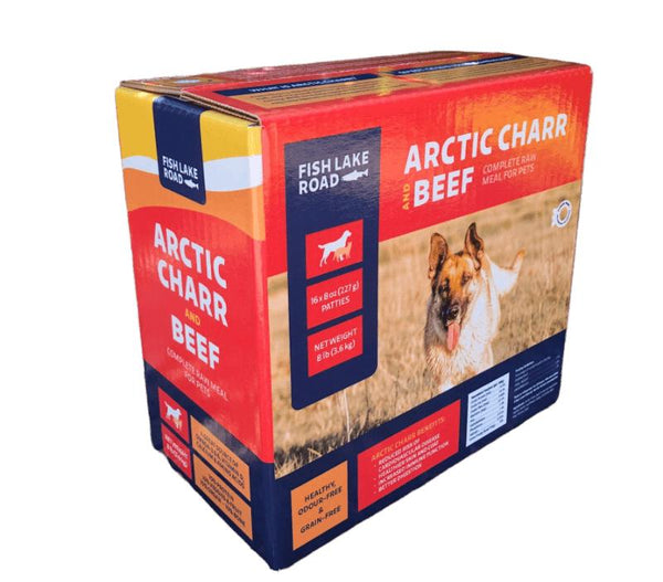 Fish Lake Road Omble arctique & Bœuf cru surgelé pour animaux