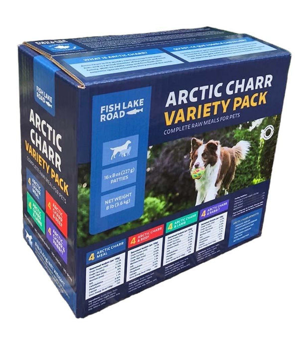 Fish Lake Road Pack variété Omble arctique cru surgelé pour animaux