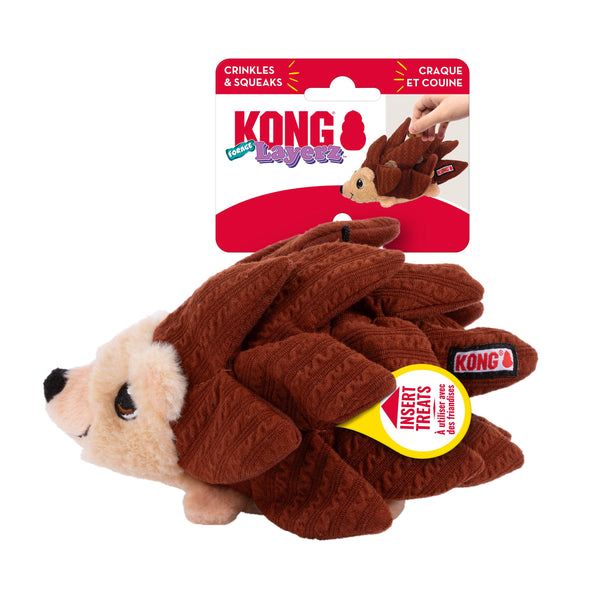 KONG Jouet pour chien Layerz Forage Hérisson