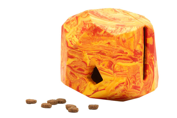 Ruffwear Gnawt-a-Rock Dog Toy, Salamander Orange