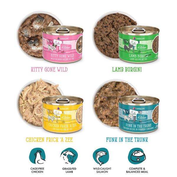 Cats in the Kitchen Kitchen Cuties Variety Pack Wet Cat Food Can