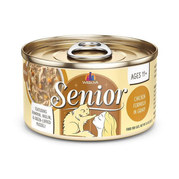 Weruva Cat Senior Chicken in Gravy Wet Cat Food Can