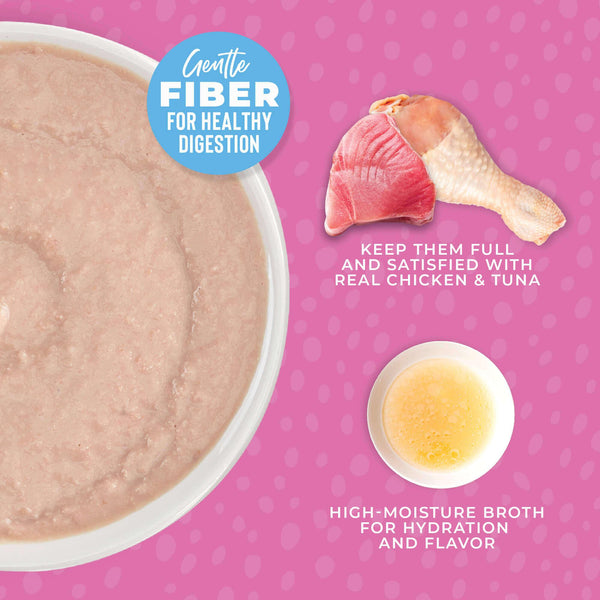Tiki Cat Baby Mousse Chicken, Tuna & Chicken Liver in Broth Wet Cat Food Pouch