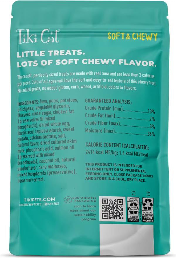 Tiki Cat Baby Tuna & Salmon Soft & Chewy Mini Cat Treats