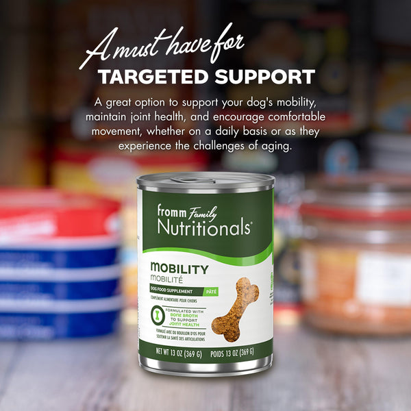Fromm Nutritionals Mobility Pate Dog Food Supplement Can