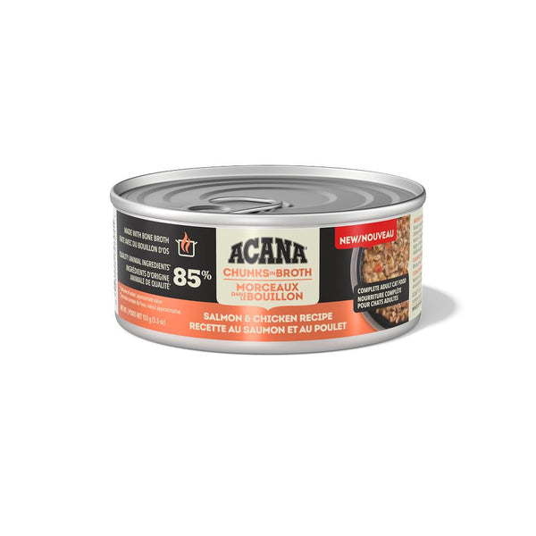 ACANA Chunks in Broth Salmon & Chicken Recipe Wet Cat Food Can (CA)