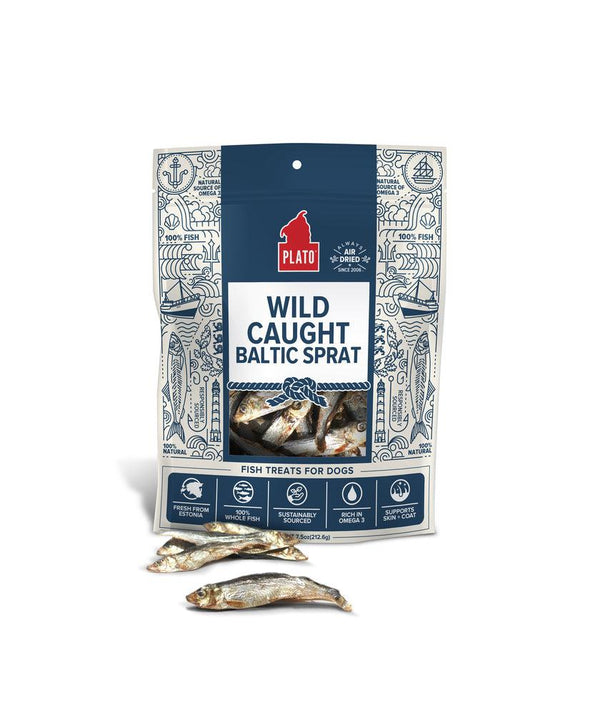 Plato Wild Caught Baltic Sprat Fish Dog Treats