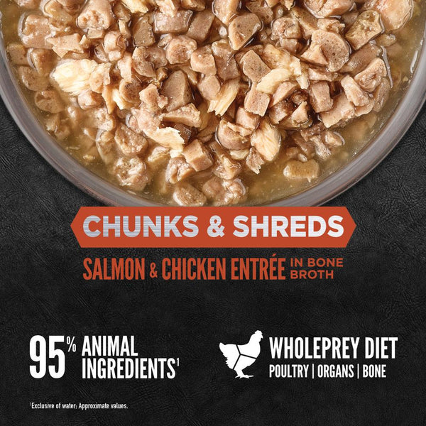 ORIJEN Chunks & Shreds Salmon & Chicken Entree Wet Cat Food Can (CA)