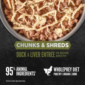 ORIJEN Chunks & Shreds Duck & Liver Entree Wet Cat Food Can (CA)