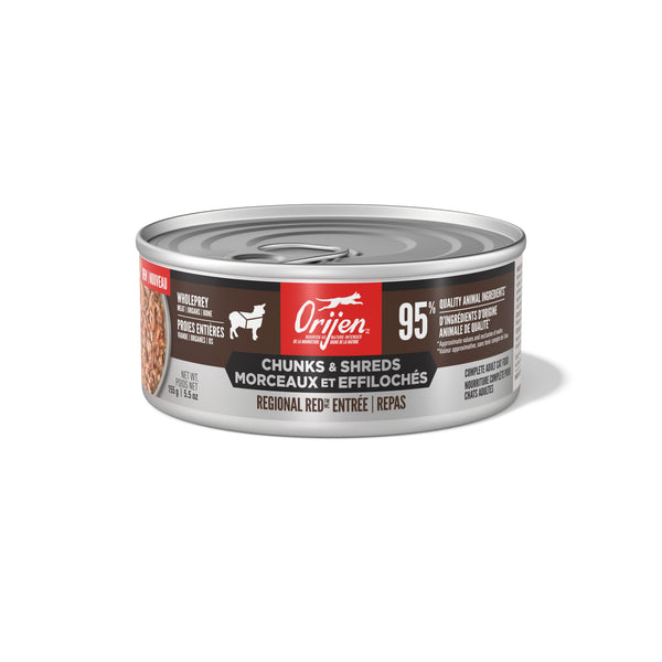 ORIJEN Chunks & Shreds Regional Red Entree Wet Cat Food Can (CA)