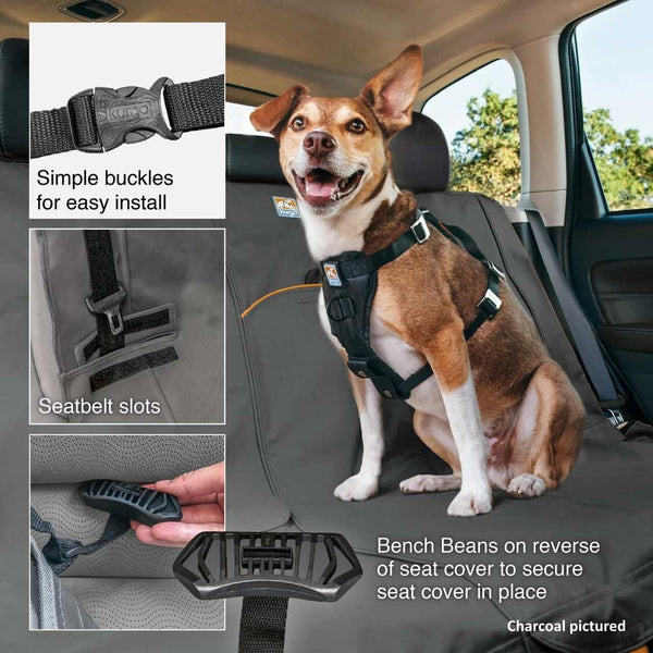 Kurgo Rover Bench Dog Seat Cover, Black