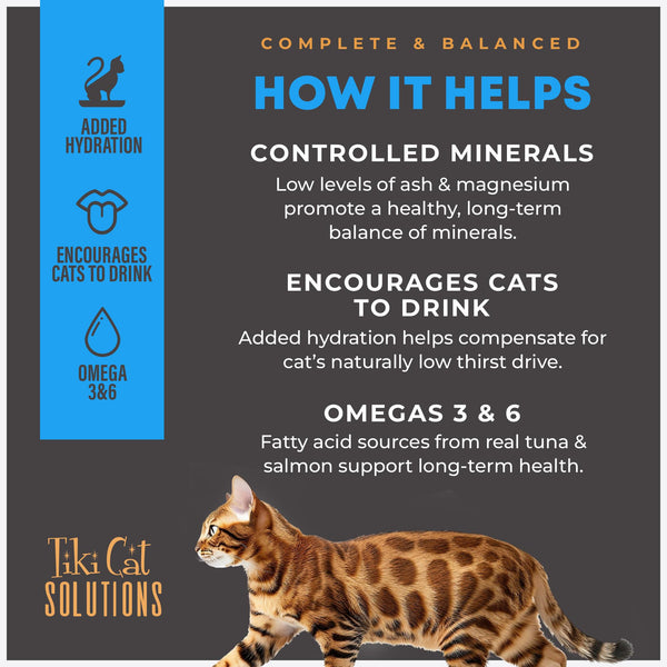 Tiki Cat Solutions Mineral Balance Mousse Tuna & Salmon Wet Cat Food Pouch