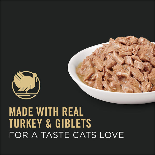 Purina Pro Plan Complete Essentials Dinde et Abats en Sauce Aliment Humide pour Chats en Boîte