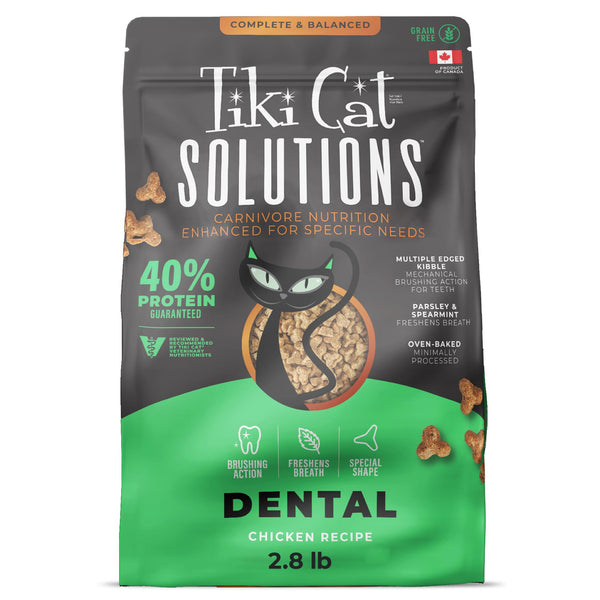 Tiki Cat Solutions Dental Chicken Dry Cat Food