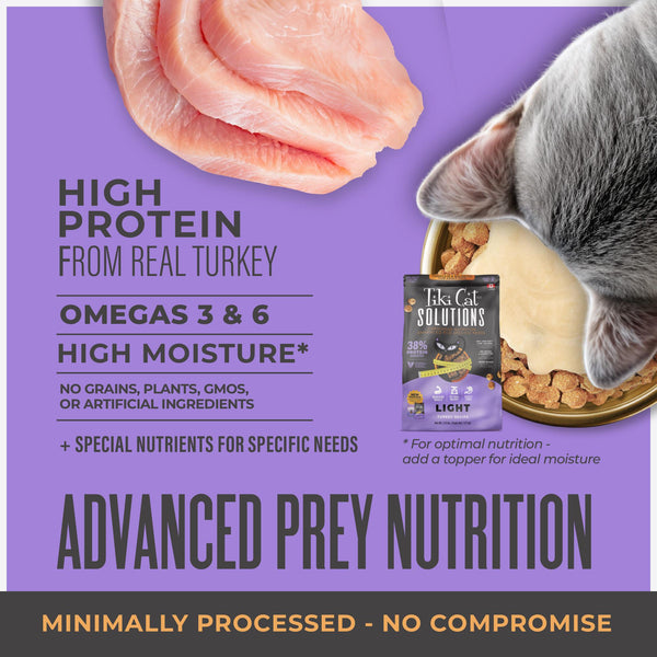 Tiki Cat Solutions Light Turkey Dry Cat Food