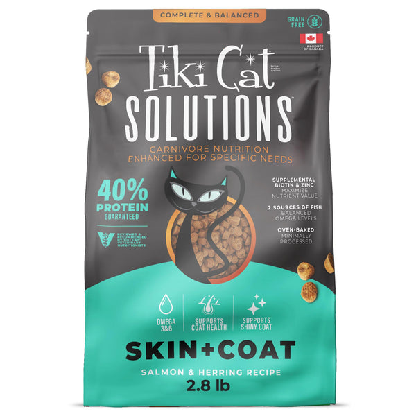 Tiki Cat Solutions Peau & Pelage Saumon & Hareng Croquettes sèches pour chats