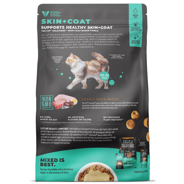 Tiki Cat Solutions Peau & Pelage Saumon & Hareng Croquettes sèches pour chats