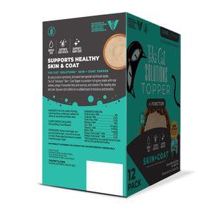 Tiki Cat Solutions Skin + Coat Topper Salmon in Broth Multi-Pack Wet Cat Food Topper Pouch
