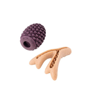 Tall Tails Enrichment Antler & Pinecone Dog Toy, Medium