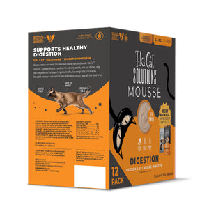 Tiki Cat Solutions Digestion Mousse Chicken & Egg in Broth Multi-Pack Wet Cat Food Pouch