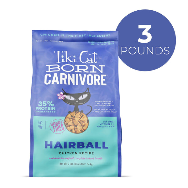 Tiki Cat Born Carnivore Hairball Control Chicken Dry Cat Food