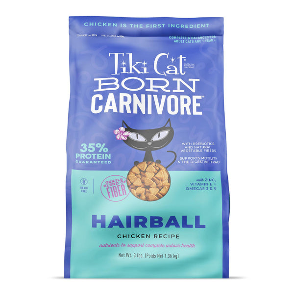 Tiki Cat Born Carnivore Hairball Control Chicken Dry Cat Food