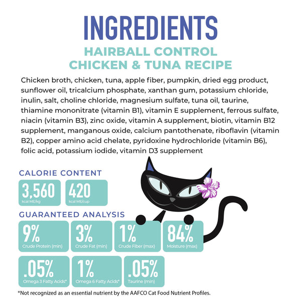 Tiki Cat Velvet Mousse Hairball Control Chicken & Tuna in Broth Wet Cat Food Pouch